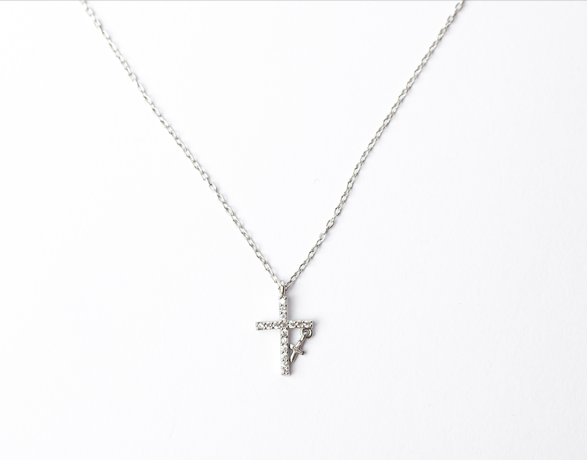 Double Cross Necklace